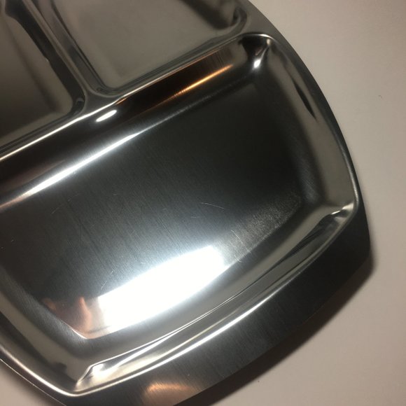 Vintage Danish Stainless Three Compartment Tray - Picture 5 of 15